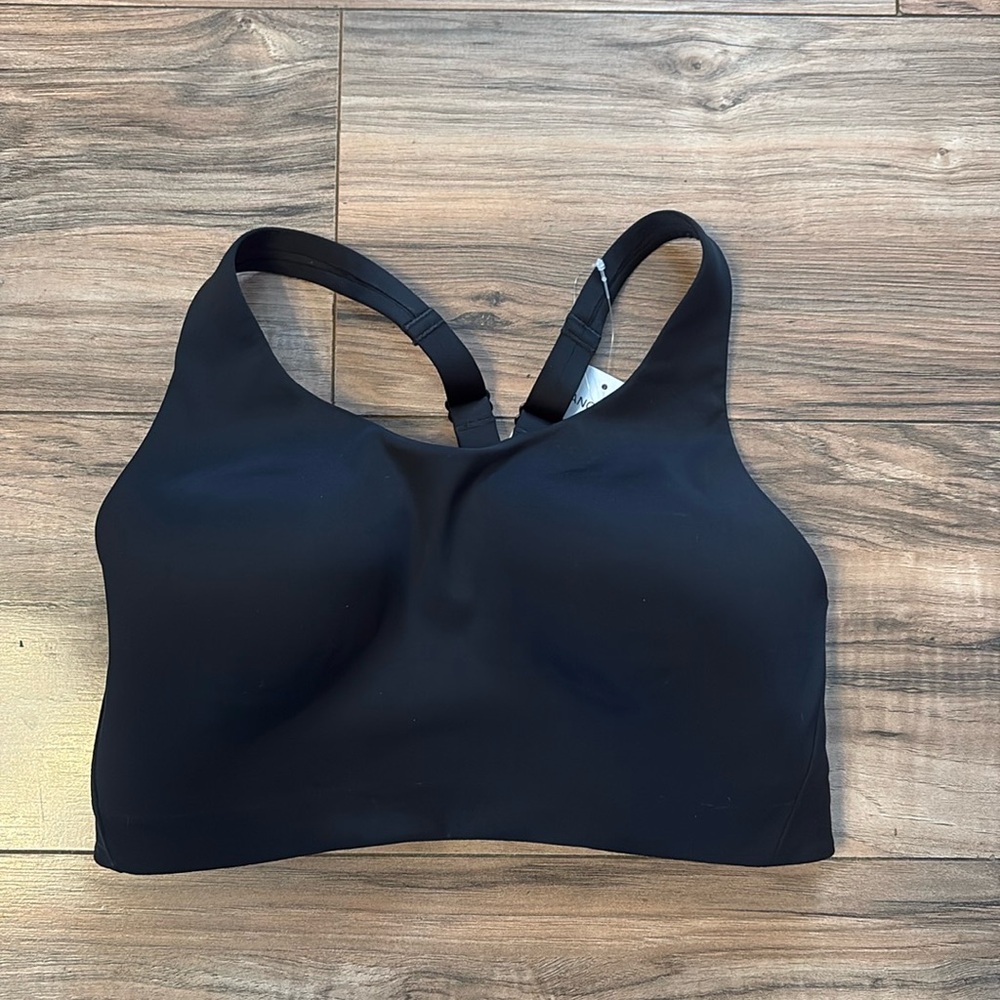 Athleta Advanced bra. 32DD. Black. NEW with tags.